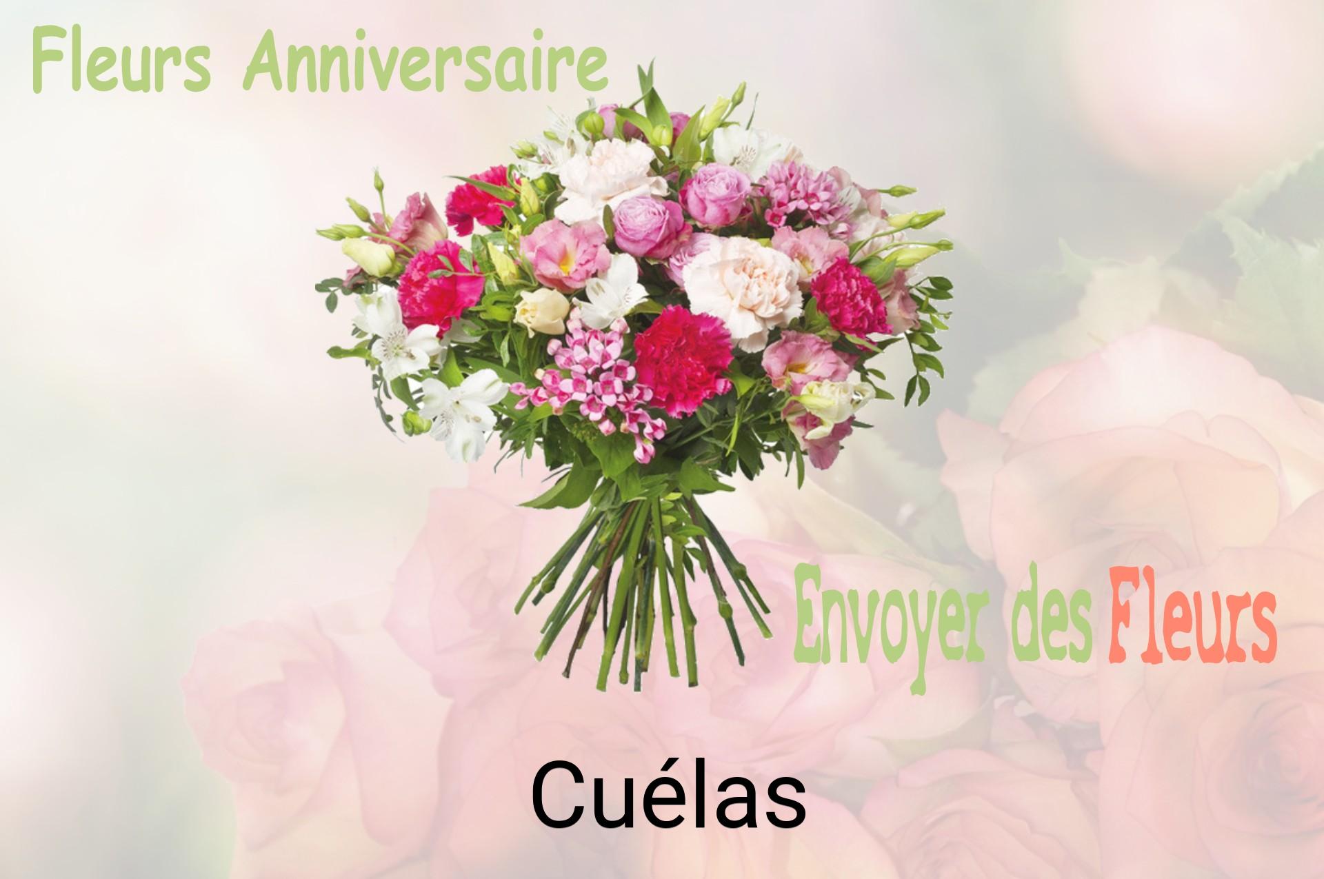 Bouquet de fleurs d’anniversaire livré à Cuélas